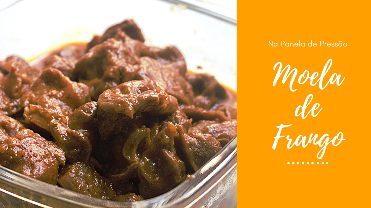 MOELA DE FRANGO NA PANELA DE PRESS&Atilde;O | moela macia e cheia de sabor