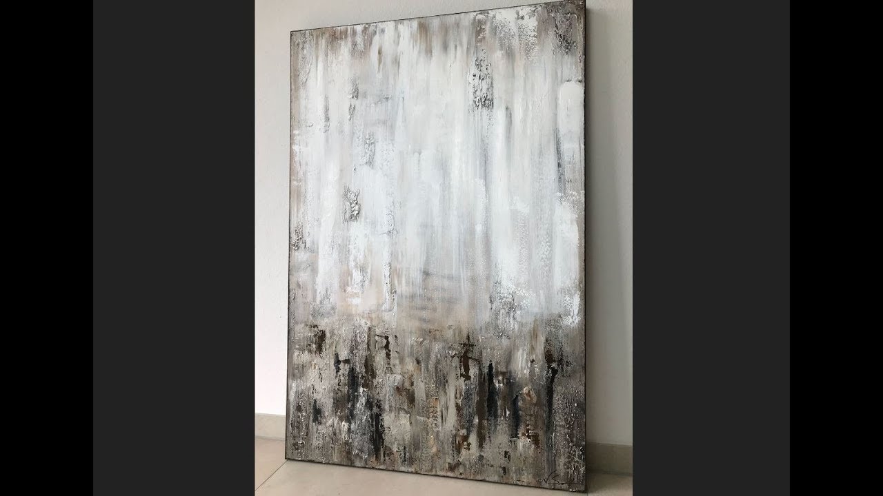 Abstract acrylic painting Demo - Abstrakte Malerei 