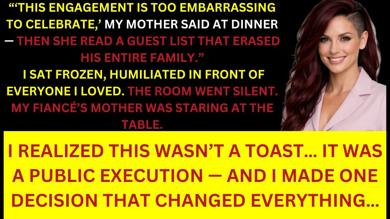 My Mother Announced My Engagement Was  Too Embarrassing  at Dinner — The Room Changed When the Guest