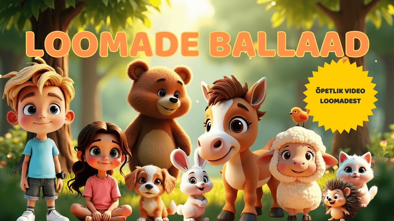 Loomade ballaad 🧸 lastelaul eesti keeles 🇪🇪
