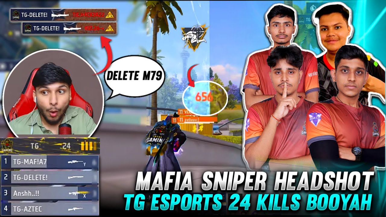 TOTAL GAMING ESPORTS 24 KILLS BOOYAH IN ELITE SUMMIT S2 | LORD ANSH | DELETE M79 | MAFIA HEADSHOT 🥶😲