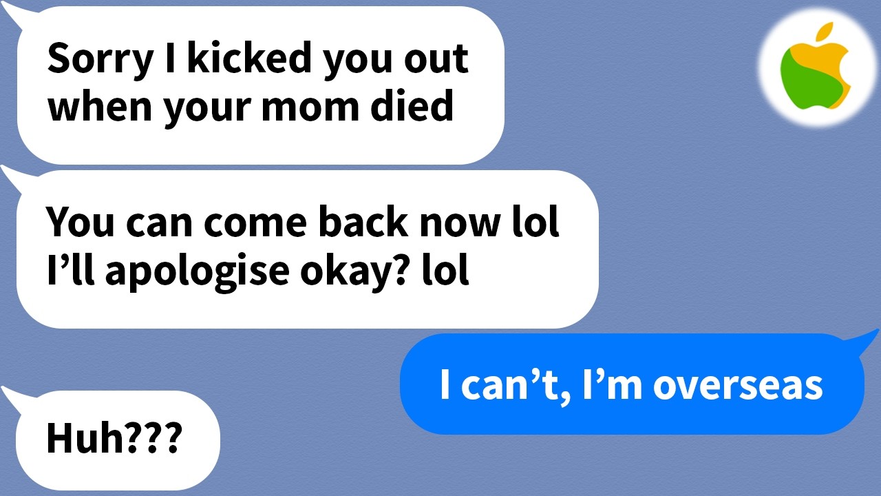【Apple】 My husband suddenly kicked me out of the house after my mother's funeral