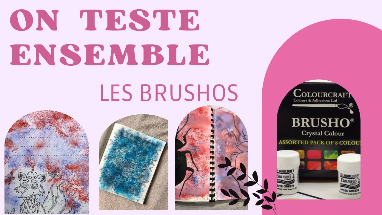 On teste ensemble - les brushos (pigments en poudre)