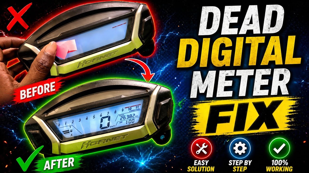 Honda Hornet Digital Meter Repair | Partial Fix 100% Working