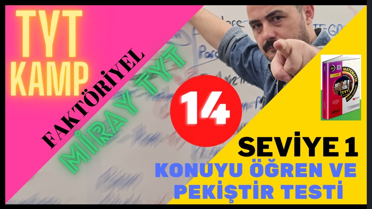 TYT KAMP -Faktöriyel (Konuyu Öğren Testleri) Miray TYT Matematik Soru Bankası