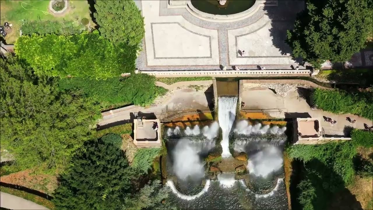 Tivoli-Villa d'Este vista dal drone.