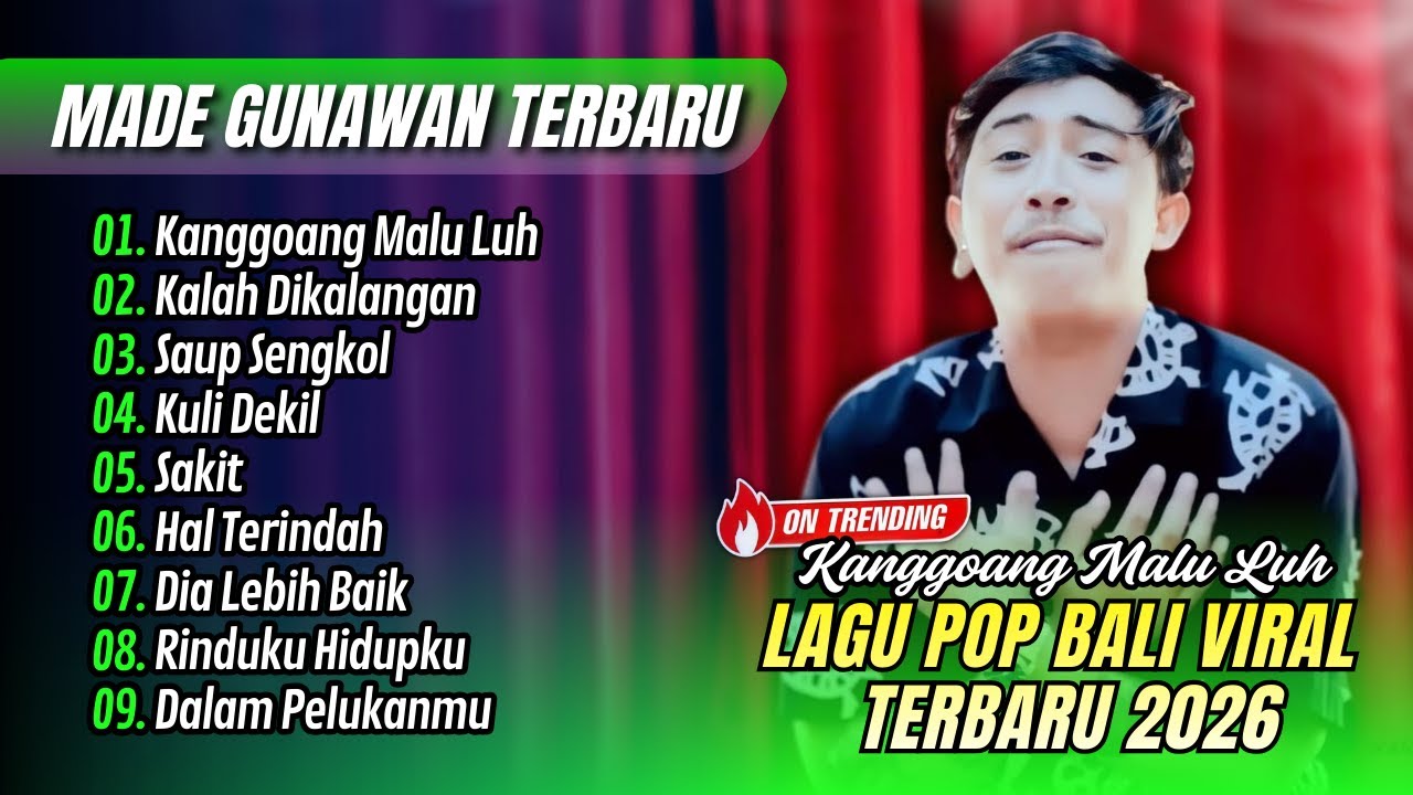 Made Gunawan - KANGGOANG MALU LUH - KALAH DIKALANGAN | SAUP SENGKOL || LAGU BALI TERBARU 2026