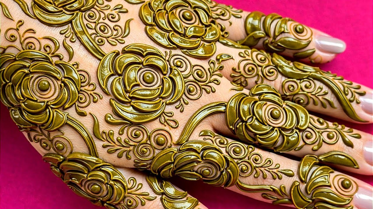  Flower gulf easy mehndi design |Best mehandi cone |Mehndi designs|Henna designs|Mehandi ka design