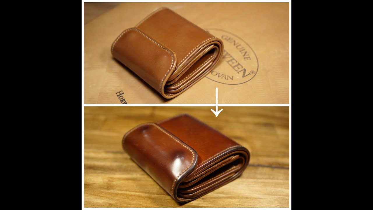 Horween shell cordovan Natural  / Aging