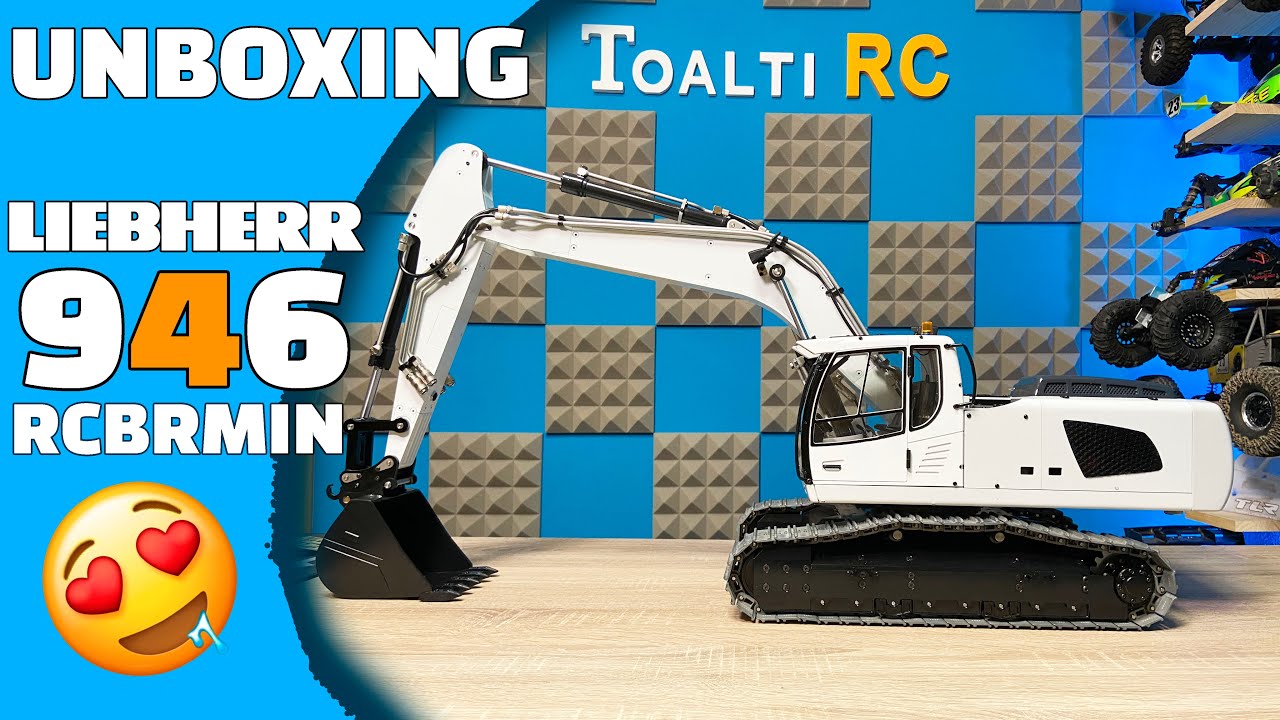 UNBOXING LIEBHERR 946 de rcbrmin - EXCAVADORA RC 1/14