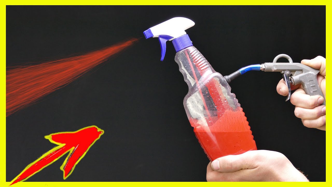 How to Make Simple Air Paint Spray Gun DIY BOBKA TV