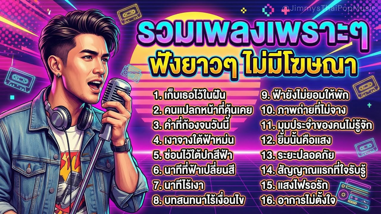 รวมเพลงเพราะๆ เพลงรักเศร้า 2026 | ฟังต่อเนื่องยาวๆ ไม่มีโฆษณาคั่นบ่อย : Jimmy's Thai Pop Music