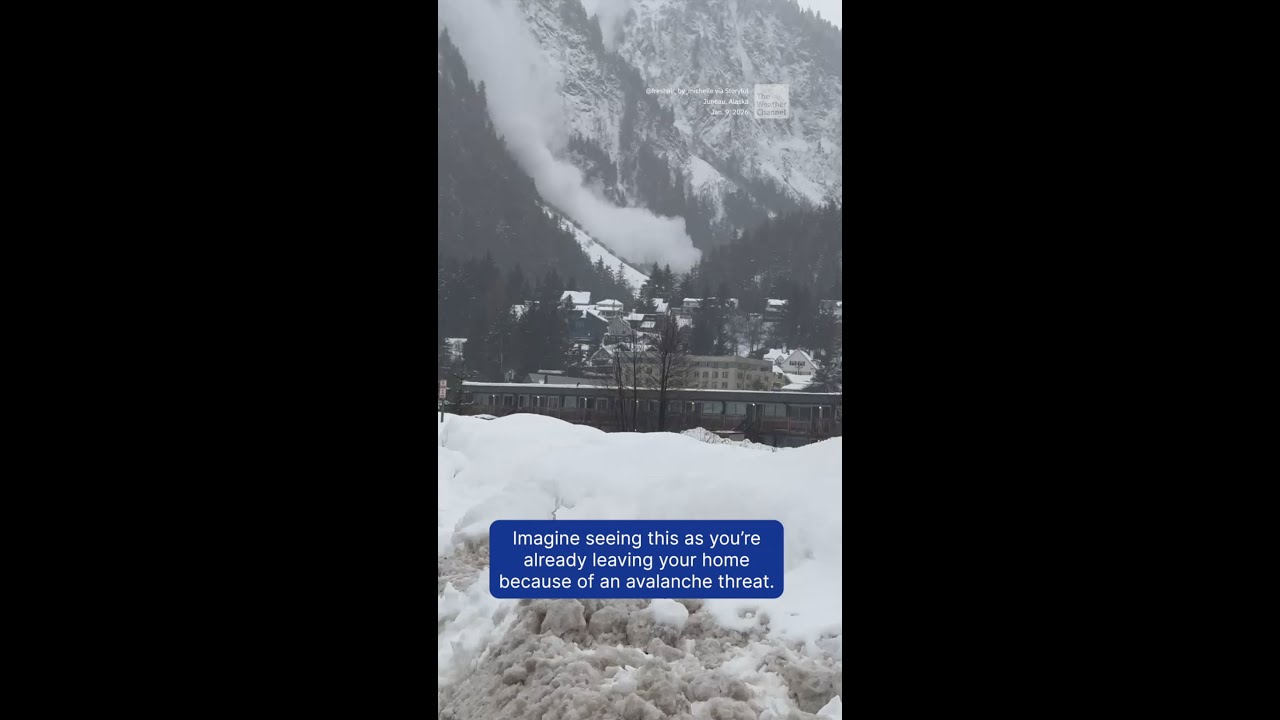 Avalanche Careens Down Mt. Juneau