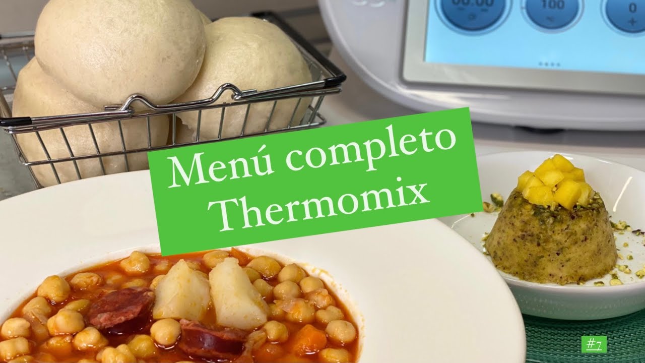MENÚ COMPLETO THERMOMIX TM6,TM5 Y TM31 en 1 HORA | PRINCIPAL, PAN Y POSTRE, COCINA A NIVELES