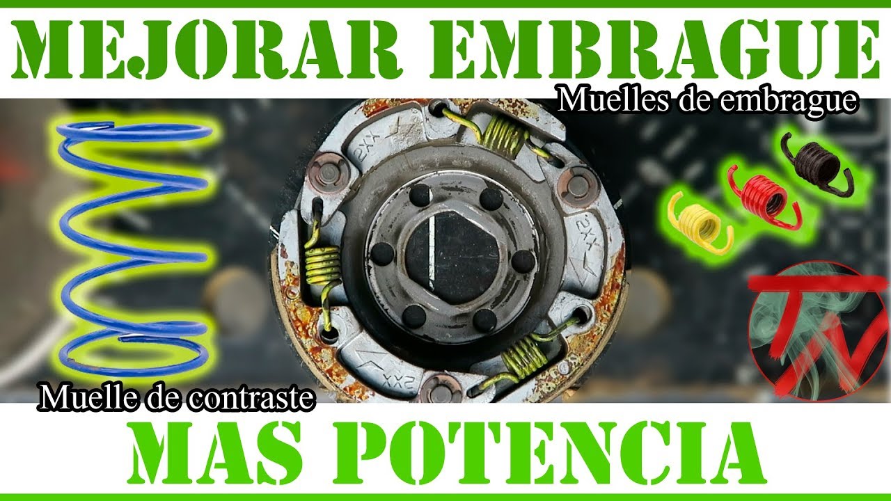 Cambiar MUELLES de EMBRAGUE | Modificar embrague scooter MOTO 🛵🚀