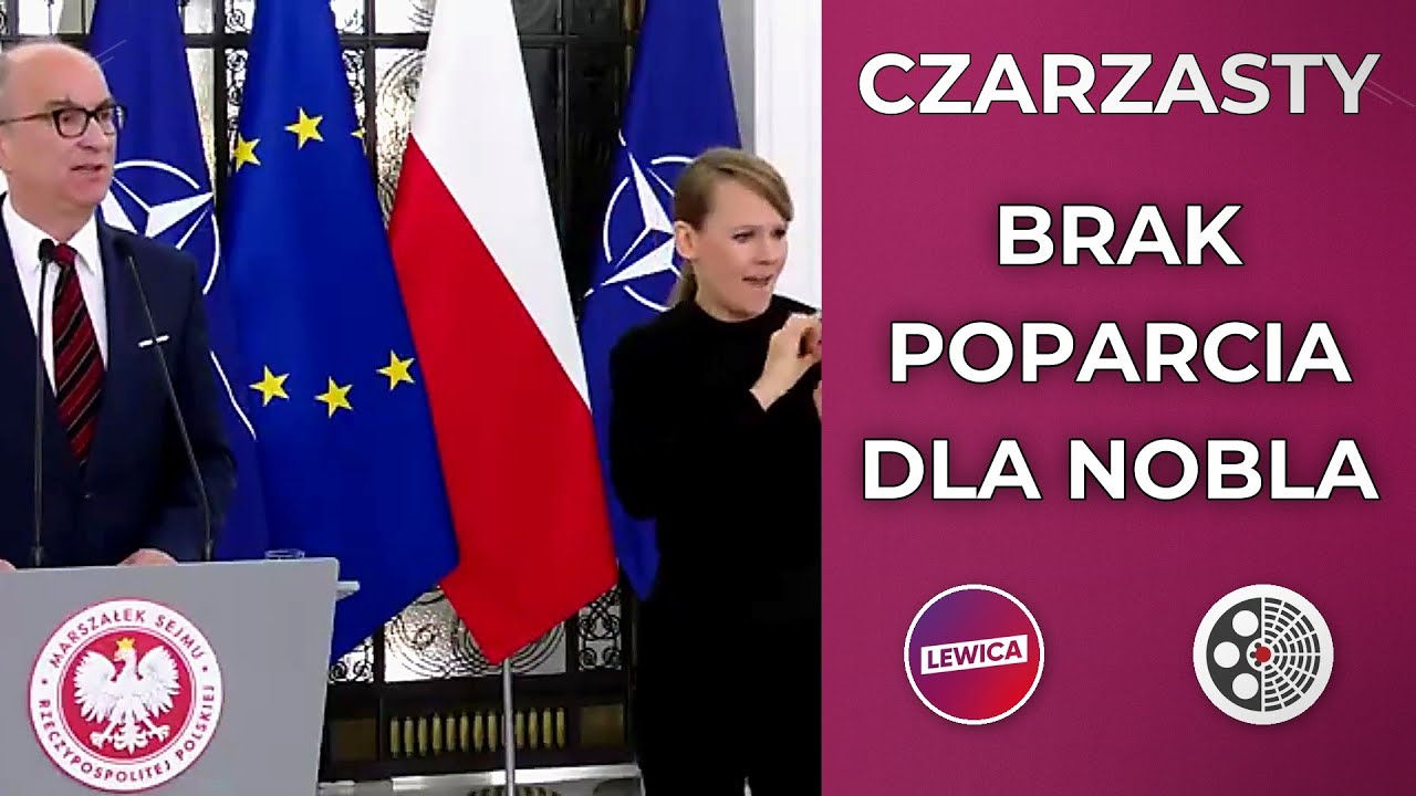 Konferencja marszałka Sejmu Włodzimierza Czarzastego