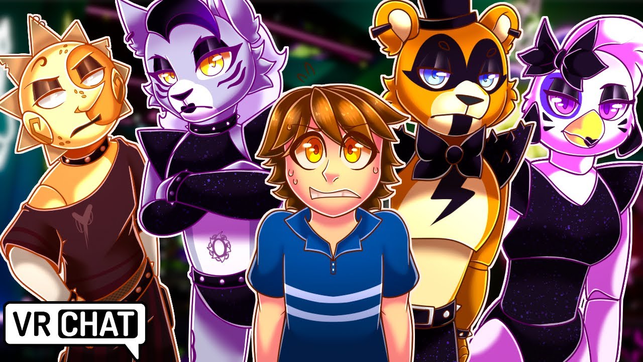 Gregory Meets the EMO GOTHROCK Animatronics in VRChat