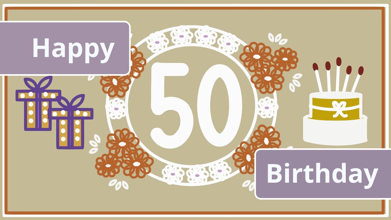 Happy 50th Birthday *v* Send 50th Birthday Wishes