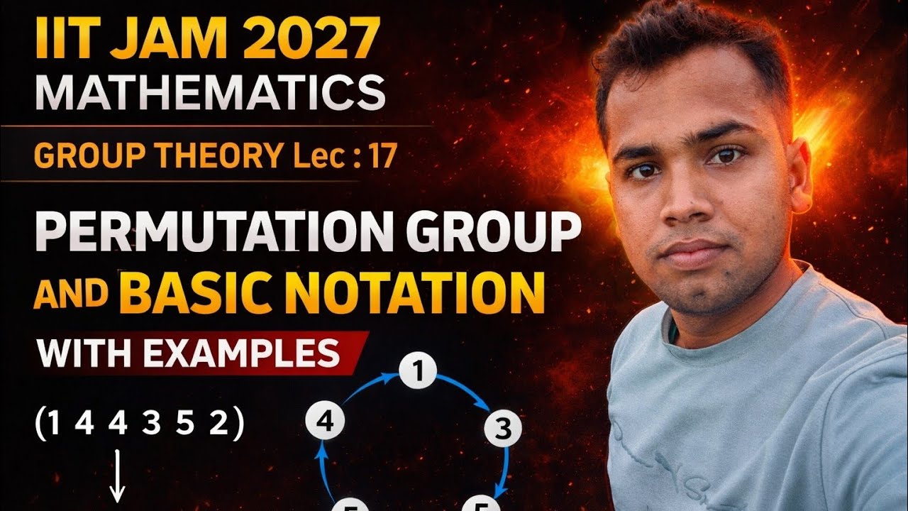 Permutation Group | Basic Notation with Examples | IIT JAM 2027 Mathematics by Umesh Maurya 