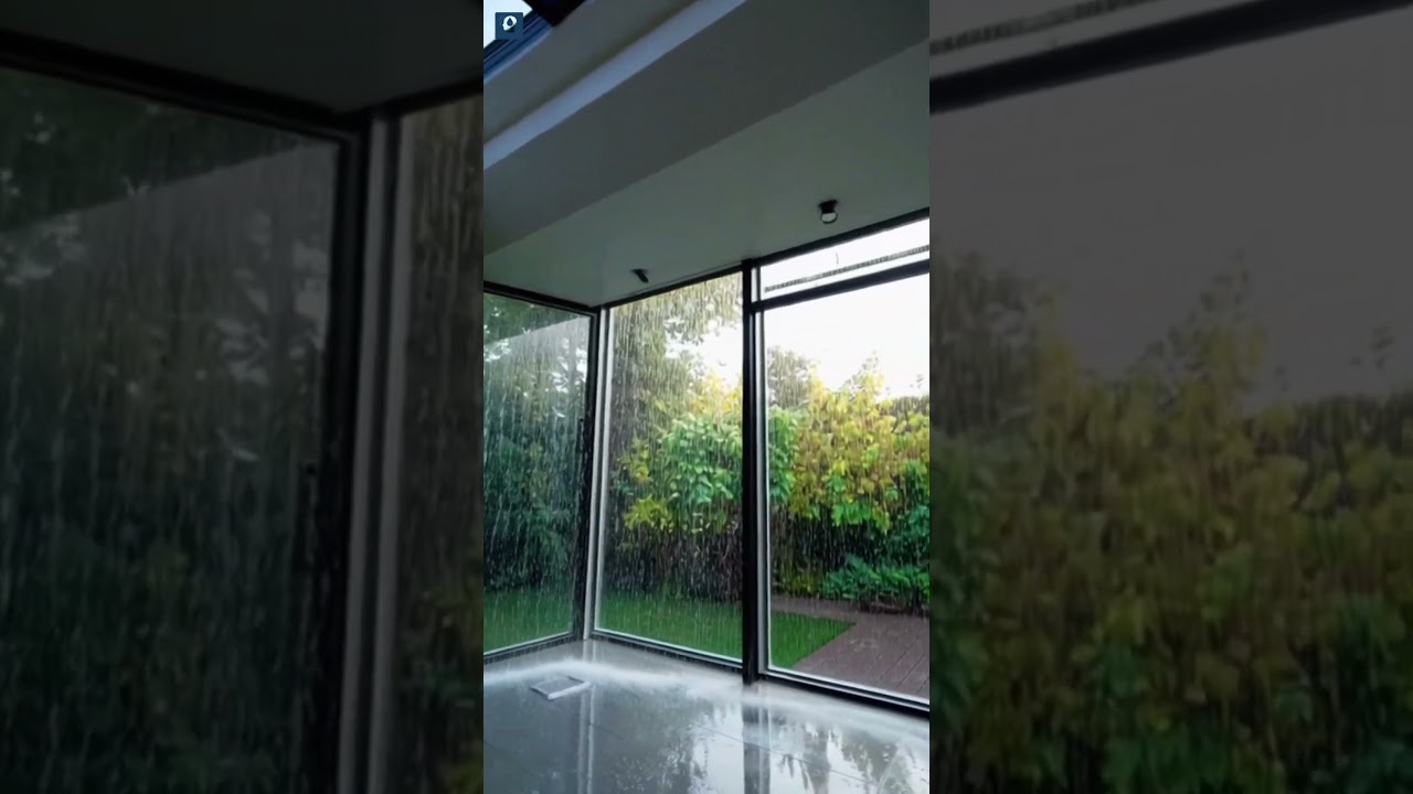 This is a very clean and fresh rain sound from a bright Seattle home to start your whole day 