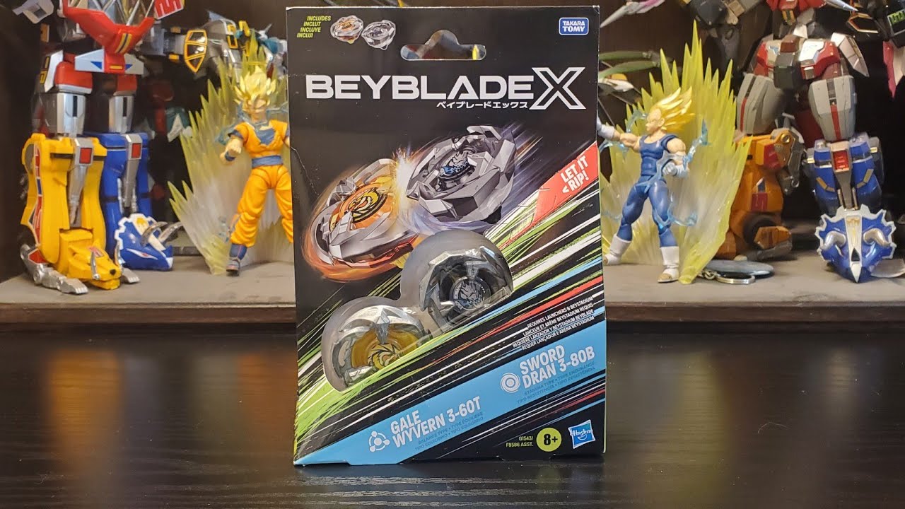 Beyblade X Gale Wyvern 3-60T & Sword Dran 3-80B Dual Pack Opening & Review + Battles! #beybladex