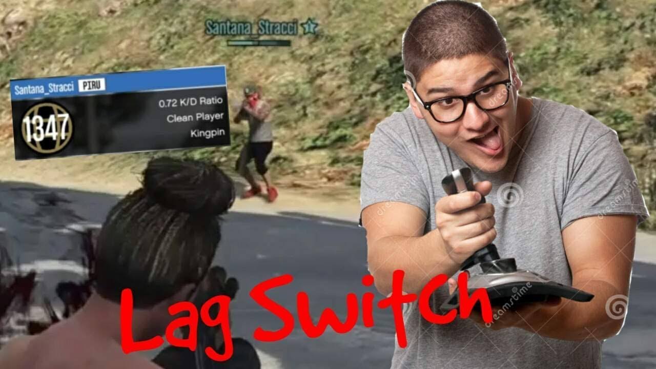 Modded Account Uses Lag Switch |GTA V Online FA|