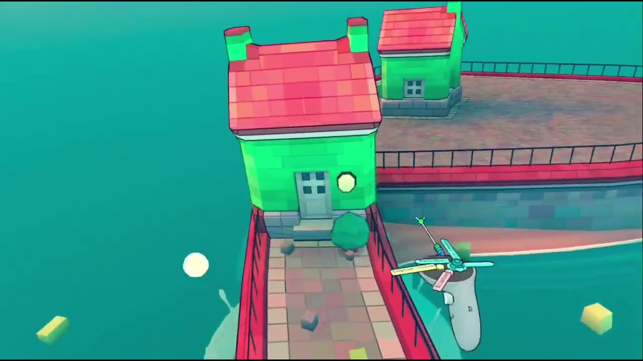 Un rato jugando en vr (townscaper VR)