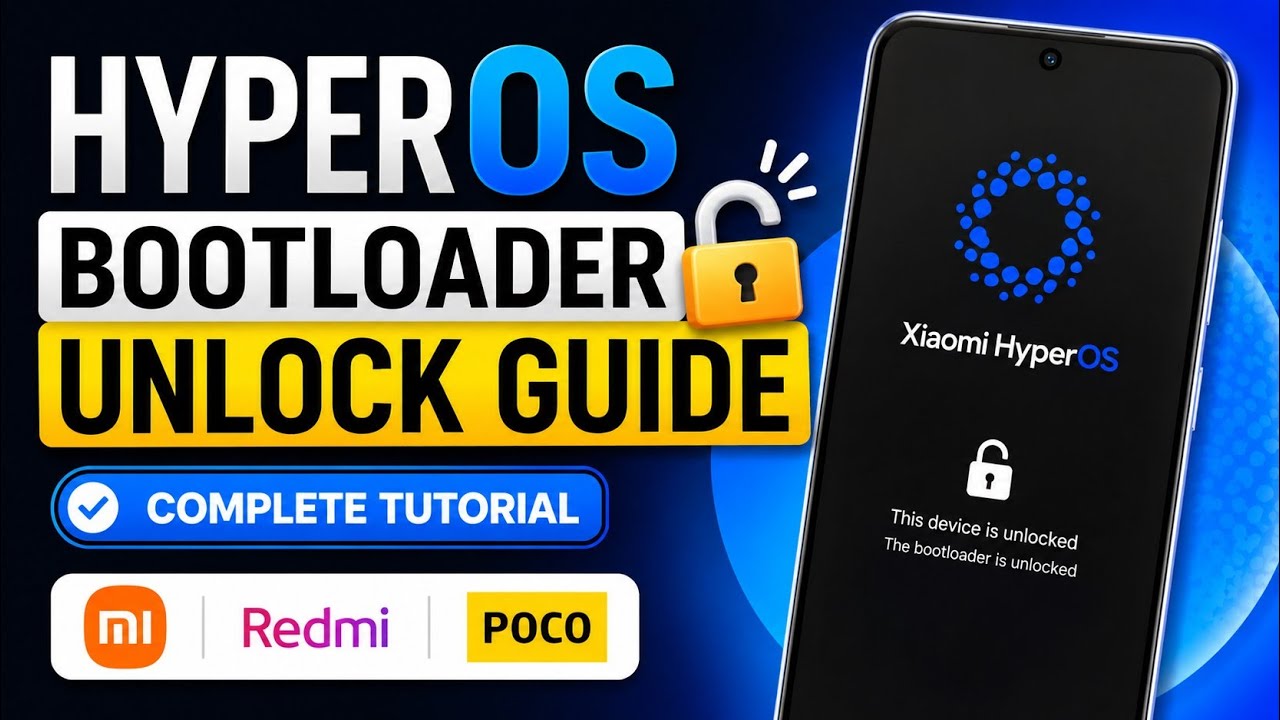 HyperOS Bootloader Unlock Guide 🔓 Xiaomi / Redmi / POCO (Complete Tutorial)
