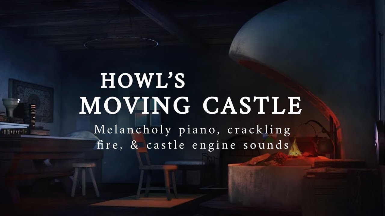 Dreamy Night in Howl's Moving Castle (Studio Ghibli ASMR Ambience)