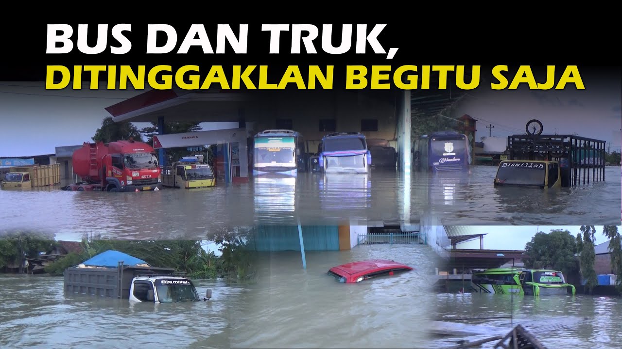 4 HARI BANJIR BELUM SURUT, JALUR PANTURA DEMAK BAK KOTA MATI