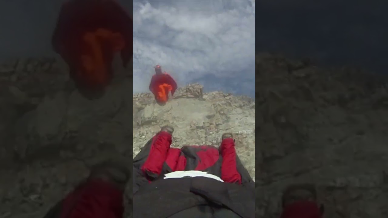 Canmore wingsuit with Jarno Cordia. #hobbies #canada #basejump #alberta #wingsuitflying #basejumping