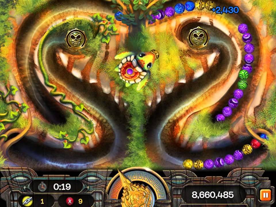 Zuma Blitz Kroakatoa - Heartwood Board (22.8 million, Spirit Turtle)