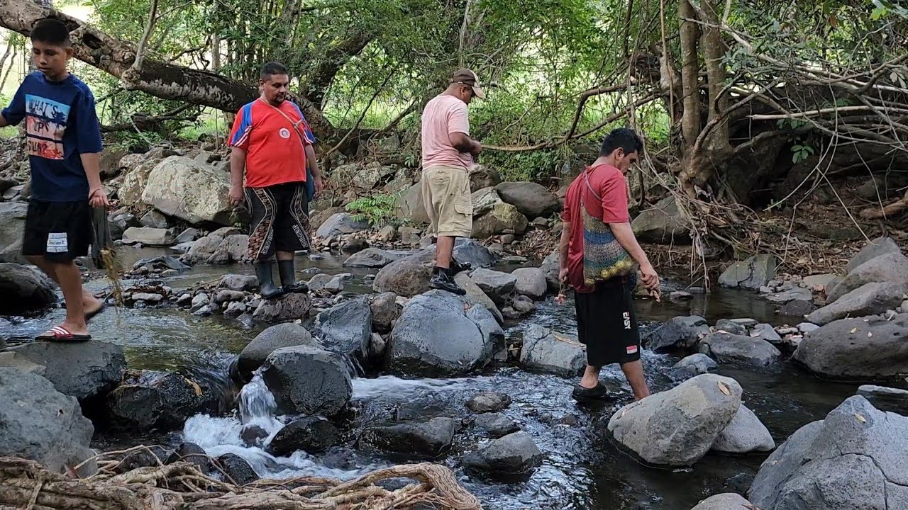 Pescando cangrejos 🦀 con bocados en el salvador 