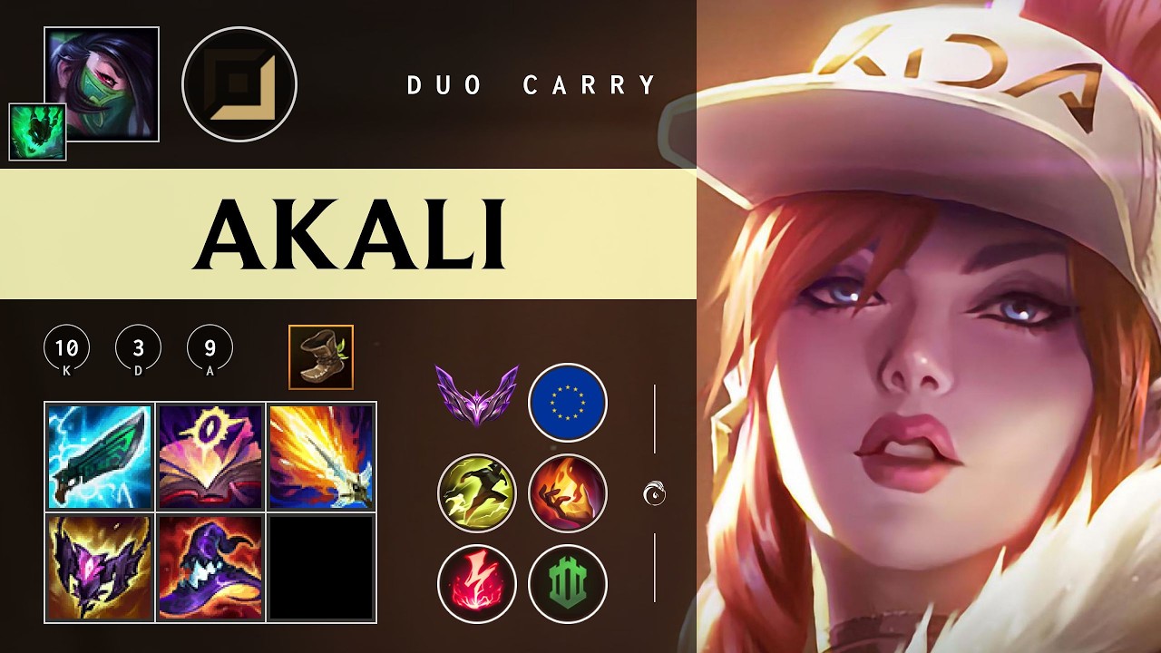 Akali Carry vs Seraphine - EUW Master Patch 26.04