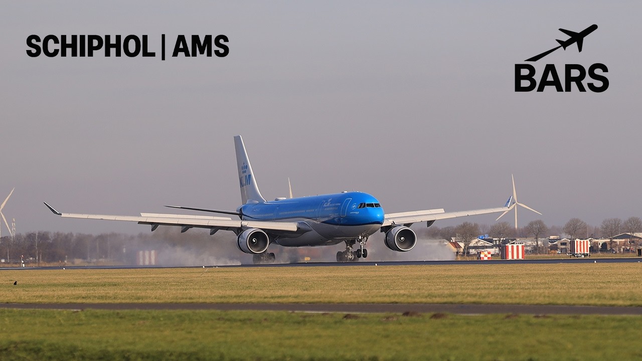 Landings 01.03.2026 AMS Schiphol A330 A330 B747 B787 B777 KLM Delta 4K