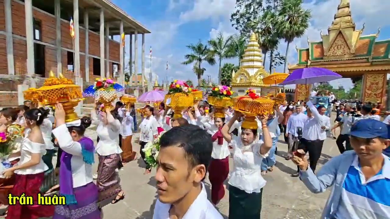 Lế dâng y kathina chùa phú tứk  xã mỷ hương tỉnh cần thơ 9 tháng 10, 2025