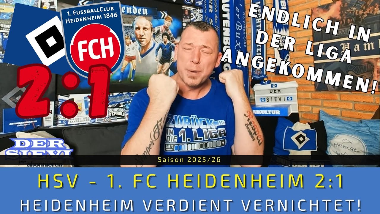 HSV - Heidenheim 2:1 | Heidenheim verdient VERNICHTET! | Der HSV ist wieder da!