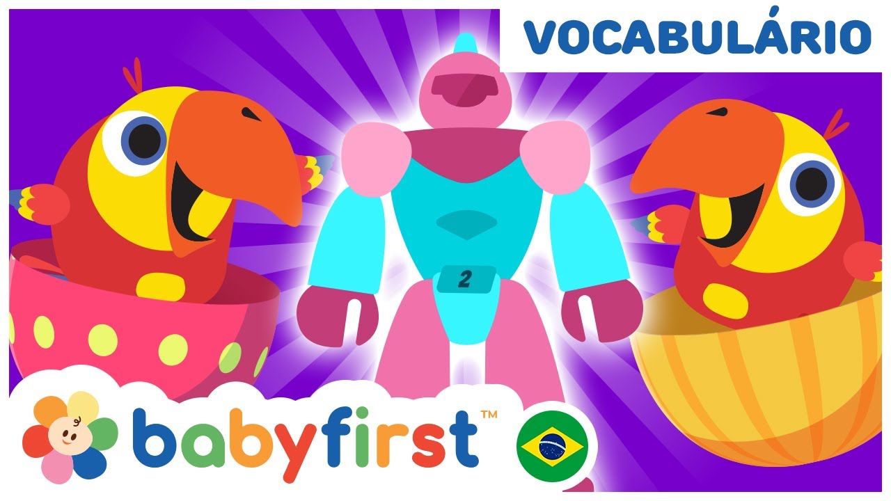 Aprenda novas palavras com ovos surpresa | Desenhos Educativos em Português | BabyFirst Brasil