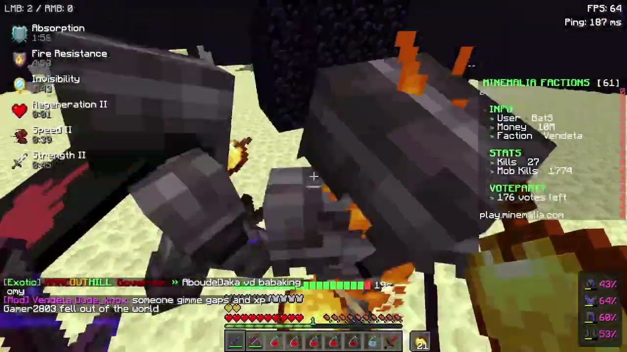 MineMalia | Factions War Opx vs N1ght