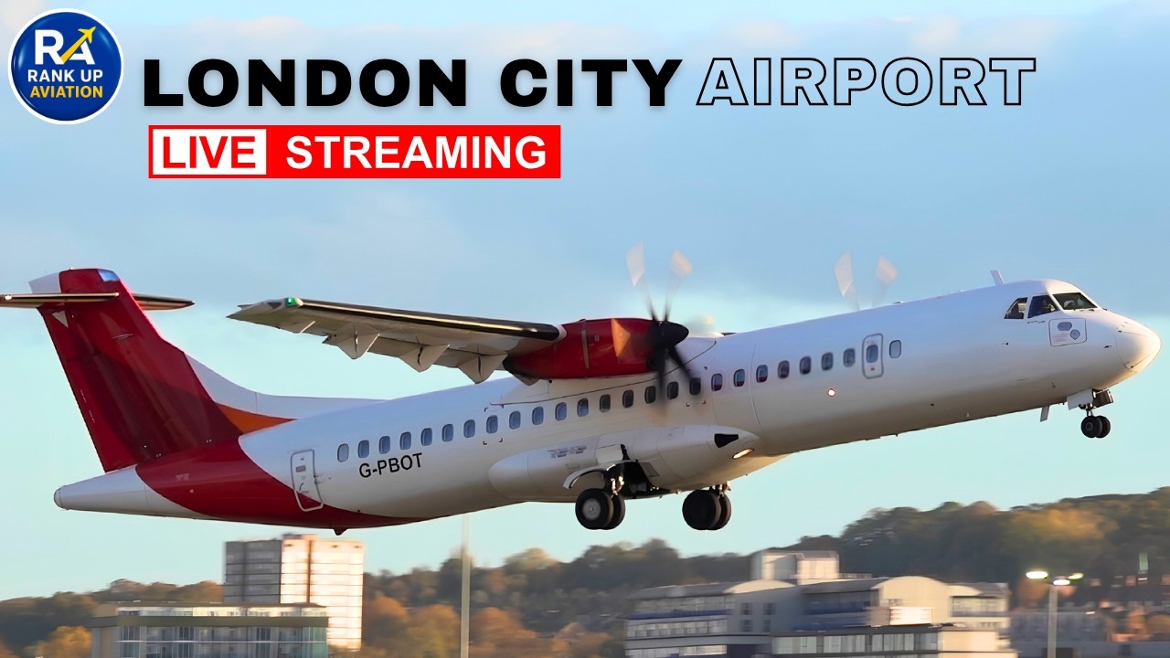 🔴FRIDAY SUNSET LIVE at London City Airport | LCY Plane Spotting 07/08/26