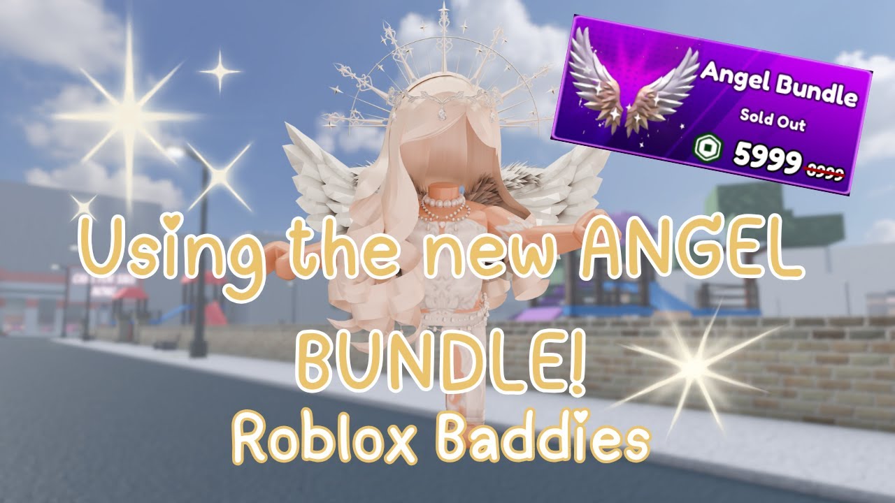 🪽 Используем новый набор ANGEL BUNDLE в ROBLOX BADDIES! 😇
