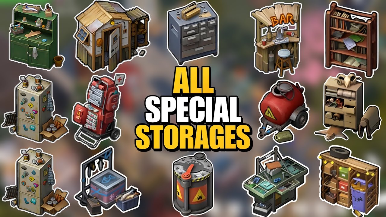 ALL SPECIAL STORAGES IN LDOE! - HOW TO GET ALL OF THEM? - Last Day on Earth: Survival