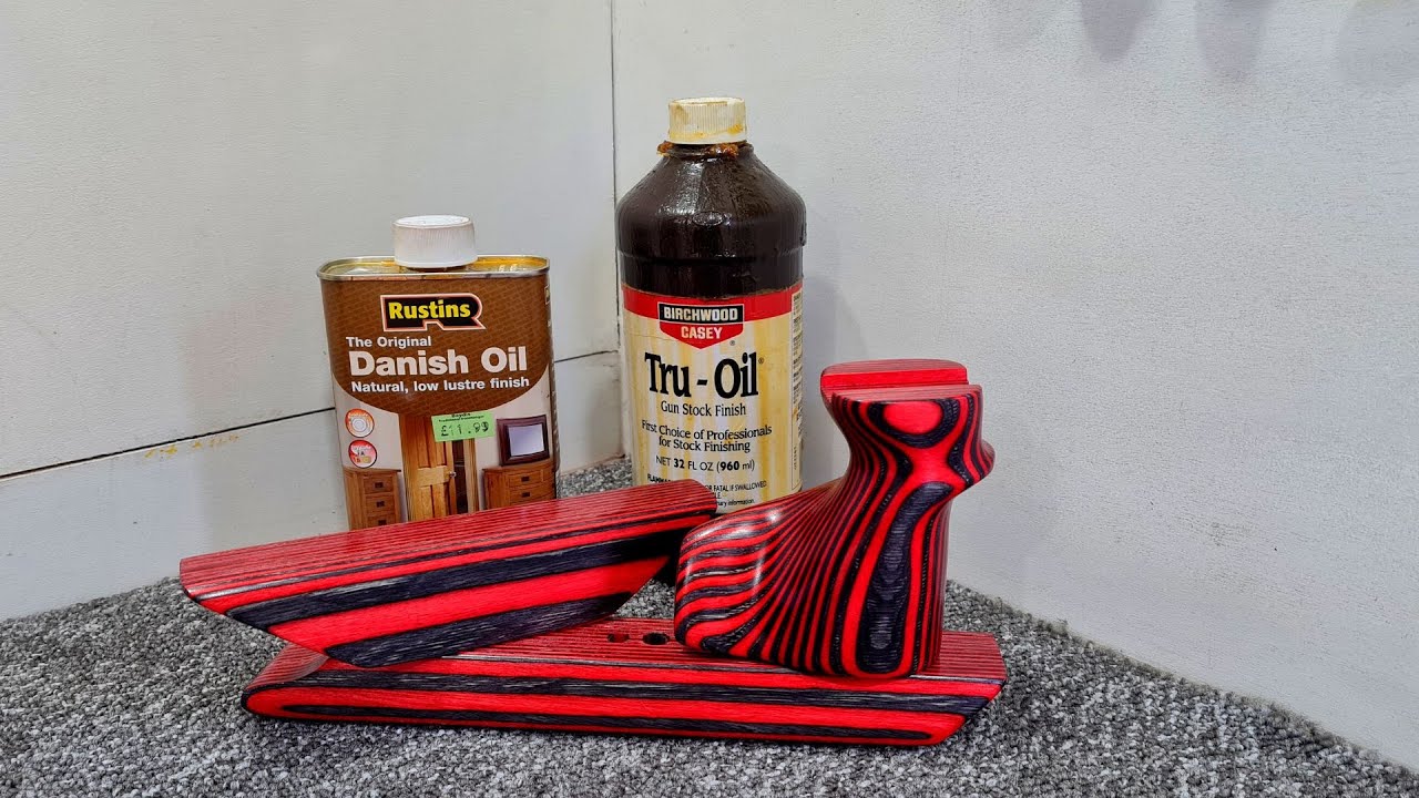Hybrid oil finishing.. tru oil and danish on laminate competition air rifles