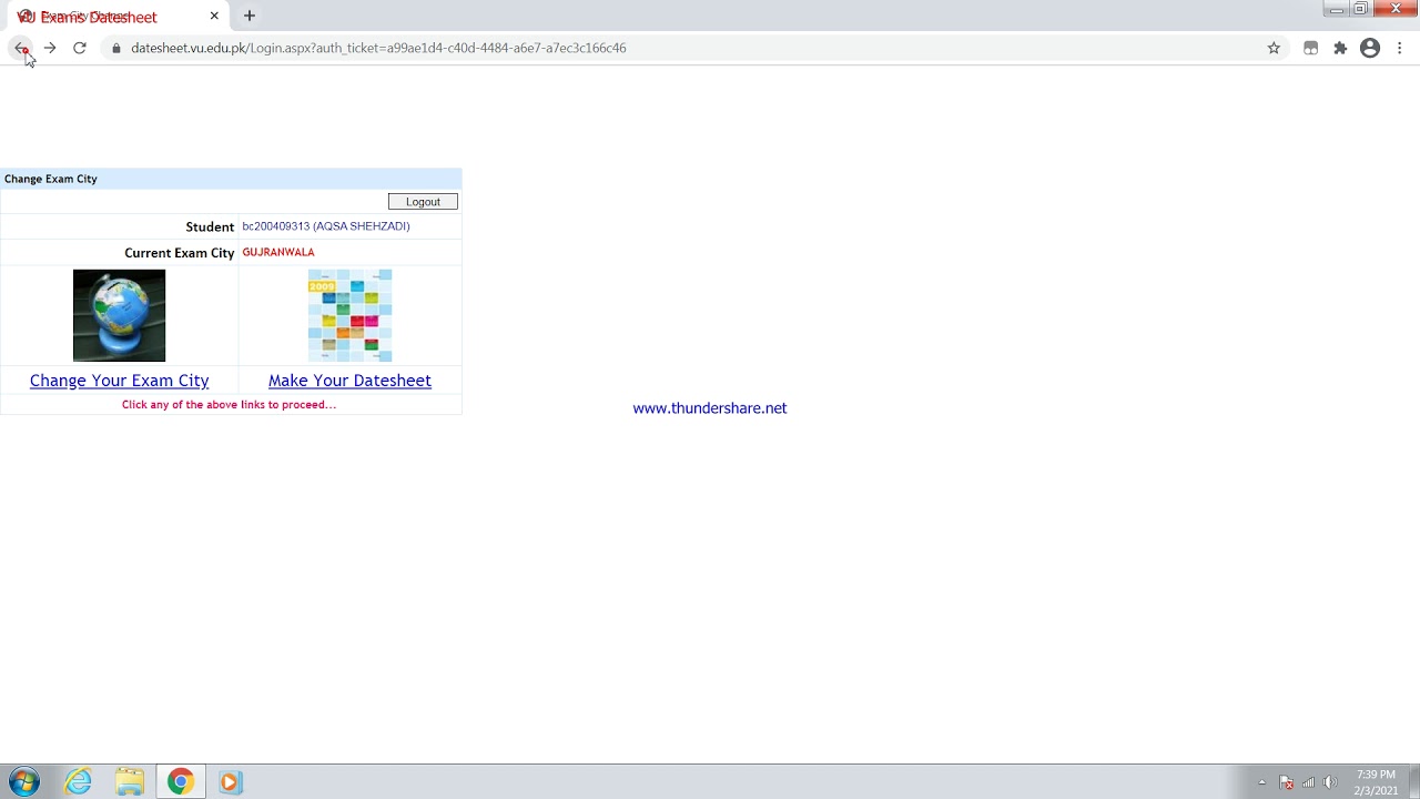 How to make date sheet for Virtual University Exams