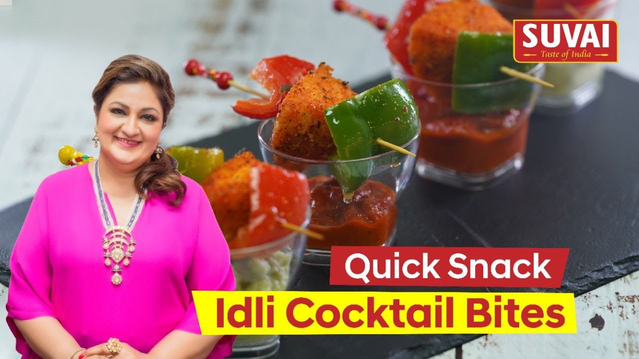How to make easy Idli cocktail bites for your Chai time? | Suvai's Kitchen ft Sarab Kapoor