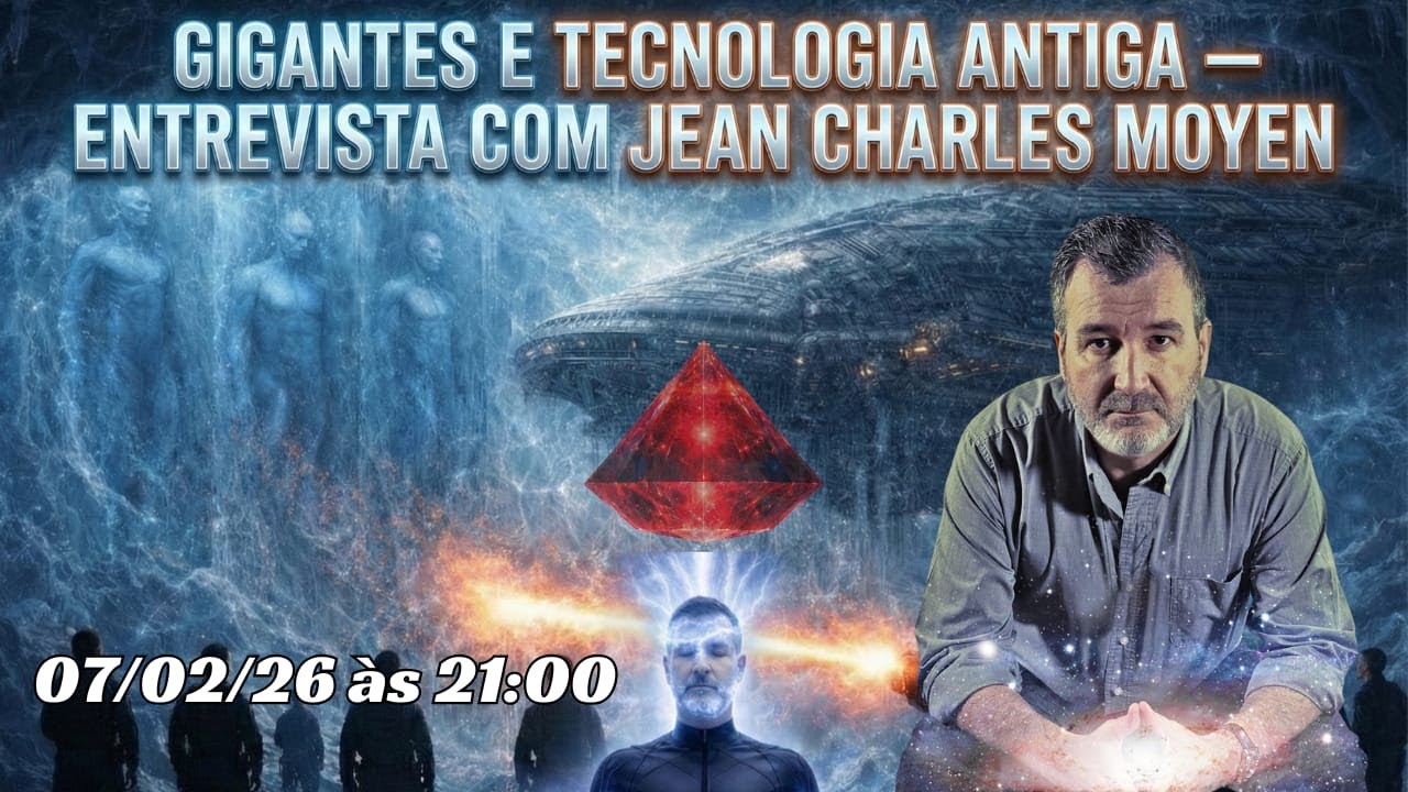 Gigantes e Tecnologia Antiga — Entrevista com Jean .Charles. Moyen: 07/02/26 às 21:00h