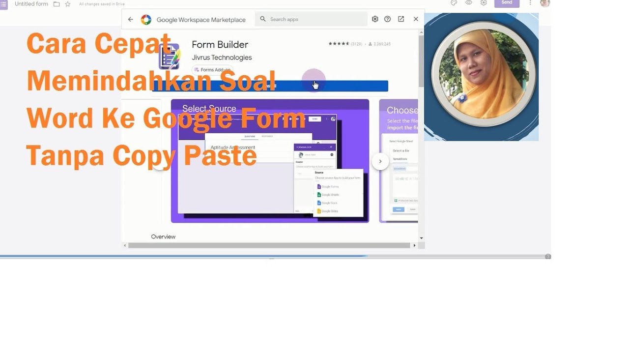 Cara Cepat Memasukan Soal Word Ke Google Form