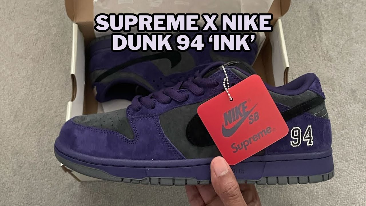 Nike x Supreme Dunk 94 &ldquo;Ink&rdquo; unboxing (EU Exclusive)