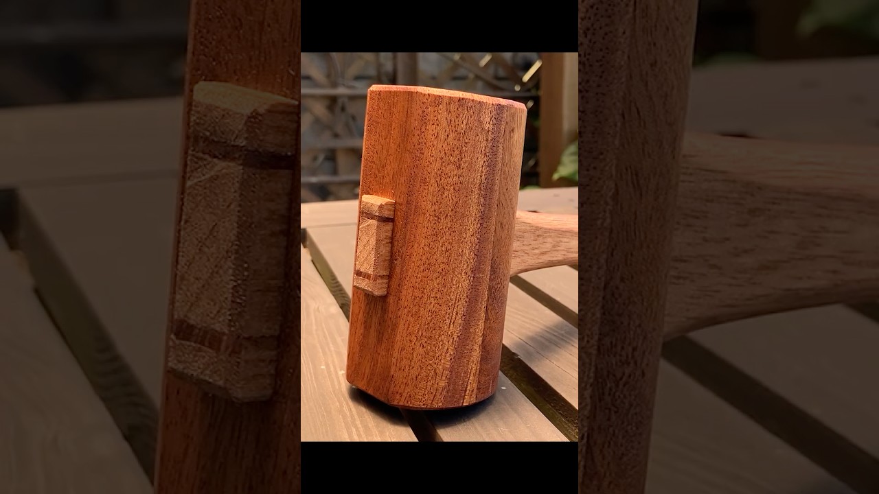 Traditional woodworking is so satisfying, Mallet built #woodworking #diy #shorts