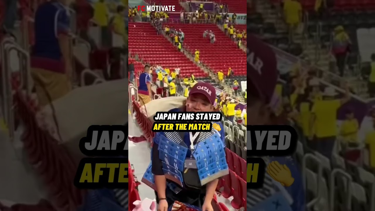 Japan Fan&rsquo;s = Best Soccer World Cup Fans 🔥🙏 #football #shorts